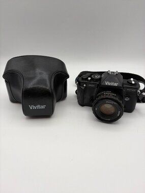 Vivitar V3800N 35mm Digital SLR Camera with Lens and Case **Untested Parts